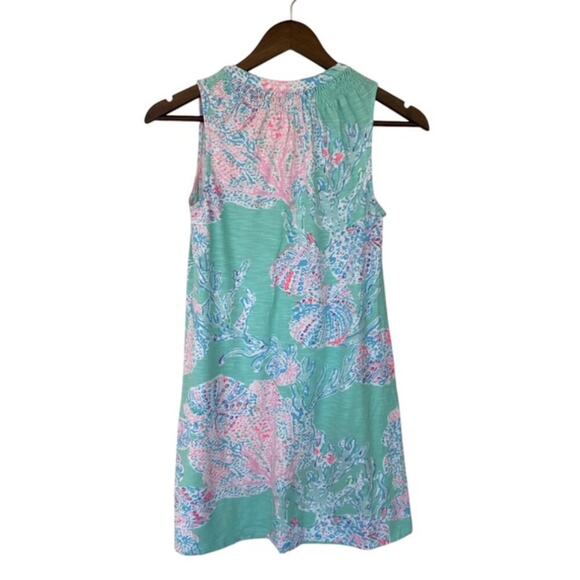 Lilly Pulitzer Mint Green, Pink and Teal Sleeveless Dress - xxs - Picture 3 of 5
